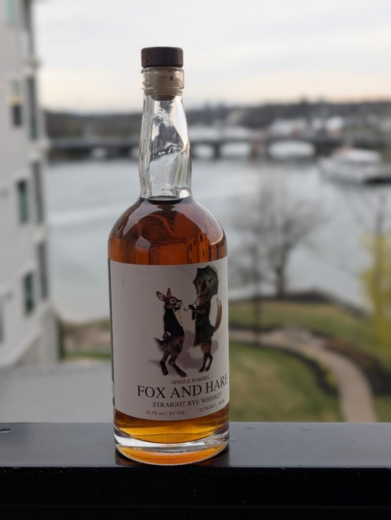 Taconic Distillery Fox & Hare Single Barrel Rye Whiskey