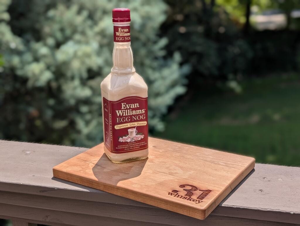 Evan Williams Peppermint White Chocolate Egg Nog
