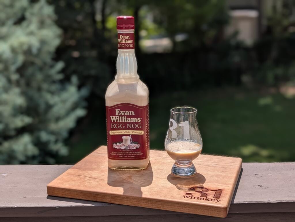 Evan Williams Peppermint White Chocolate Egg Nog